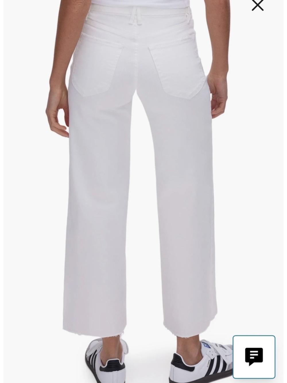 Good American Palazzo Crop Jeans